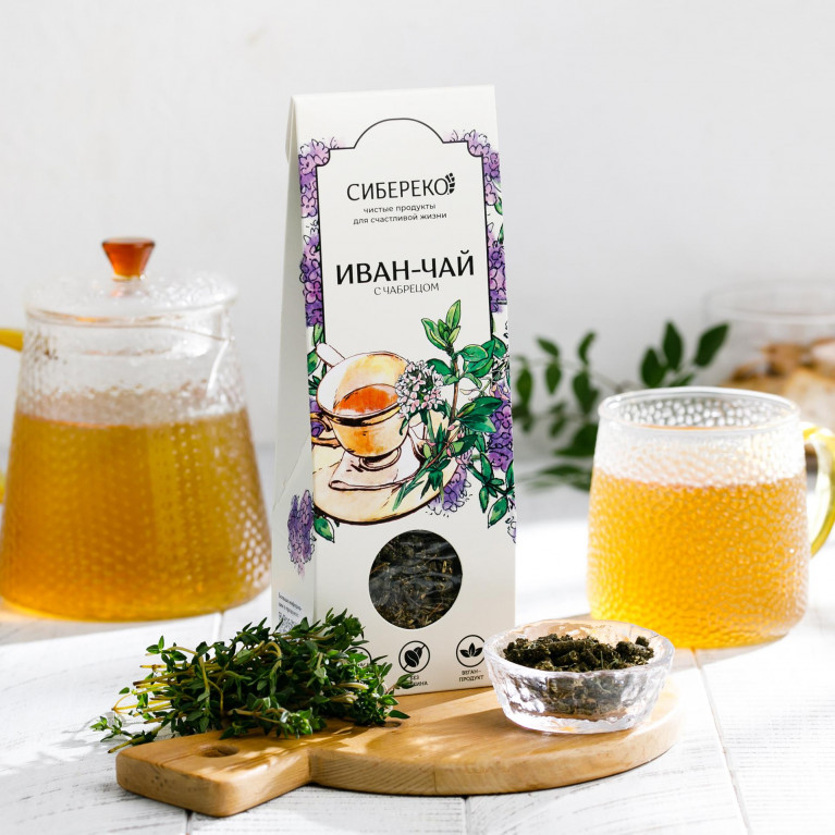 Сибереко Напиток чайный Иван-чай с чабрецом 50г