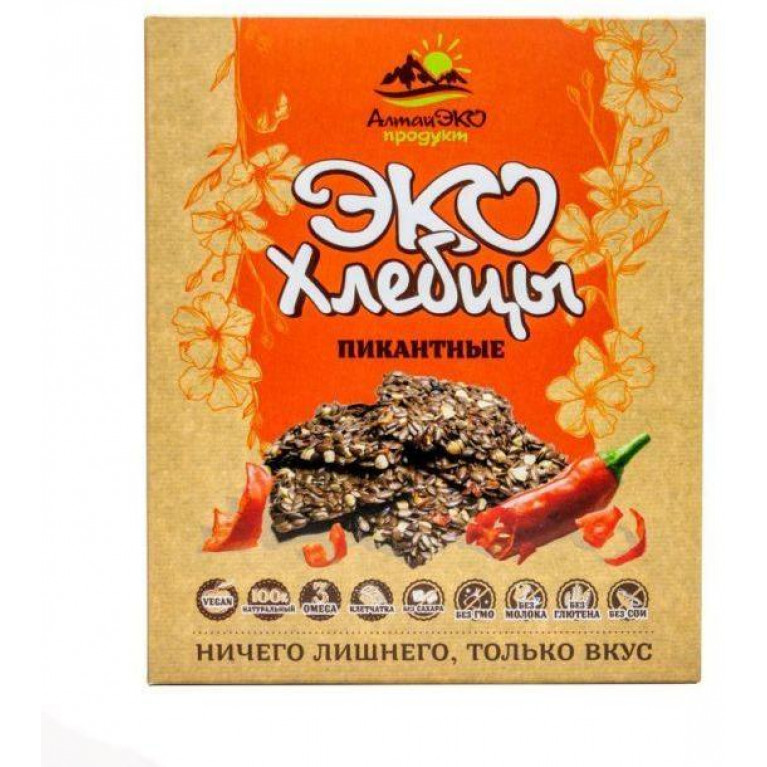 АлтайЭко Эко хлебцы Пикантные 90г.
