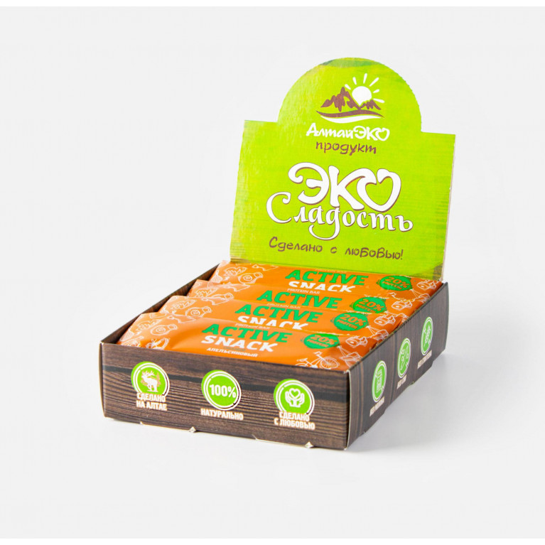АлтайЭко Батончик протеиновый Active snack в ассортименте №1 (Штука)