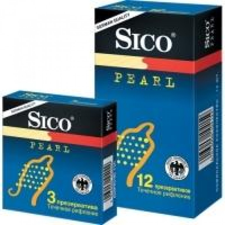 Сико Презервативы Pearl Точечное рифление №3