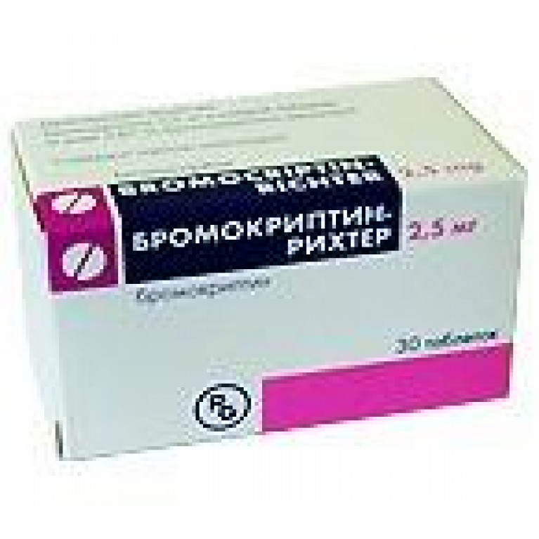 Бромокриптин-Рихтер табл. 2,5 мг №30