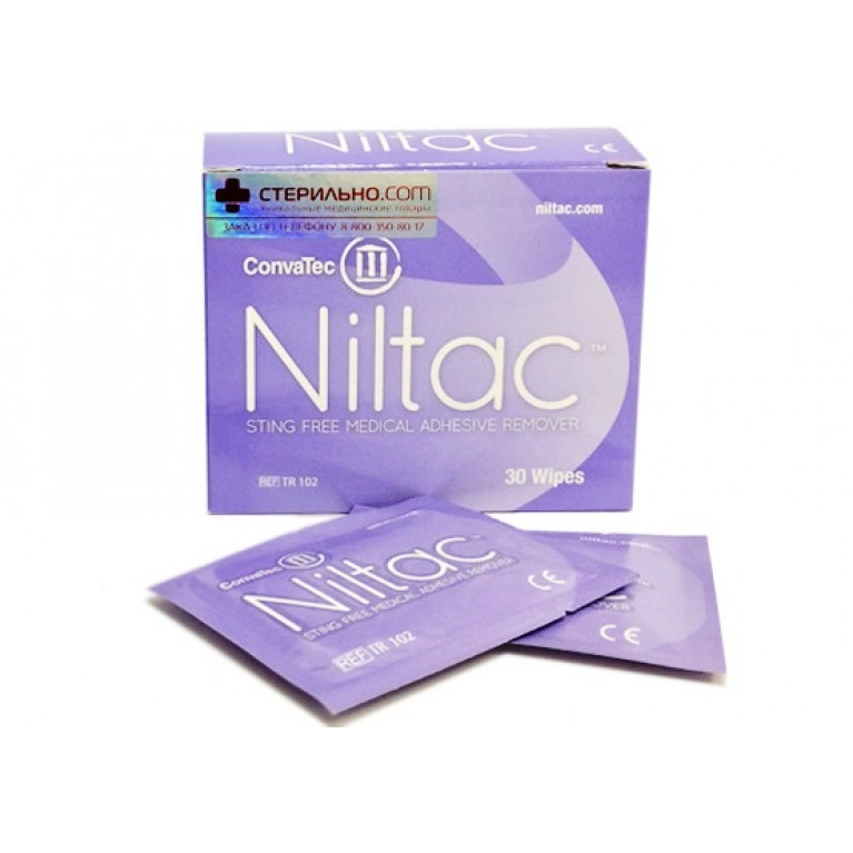 Convatec 420788, Niltac Adhesive Remover Wipes