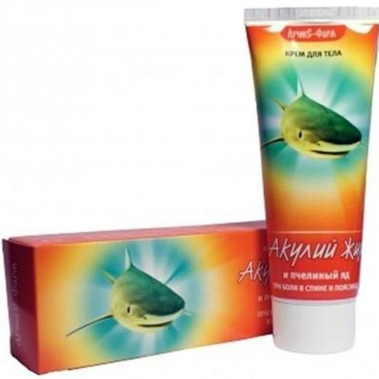 Акулий жир д/тела с пчел.яд. туба 75мл