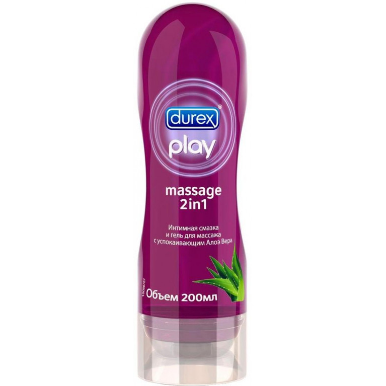Дюрекс Гель-смазка Play Massage 2в1 с успокаивающим Алоэ Вера 200 мл