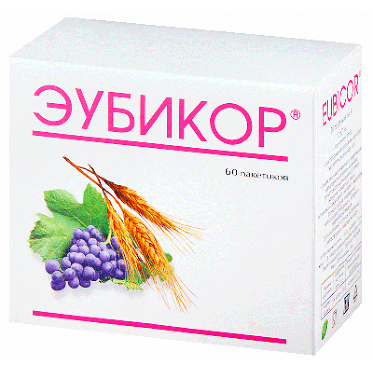 Эубикор порошок в пакетиках по 3,0 г №60 (при гастро-дуоденитах)