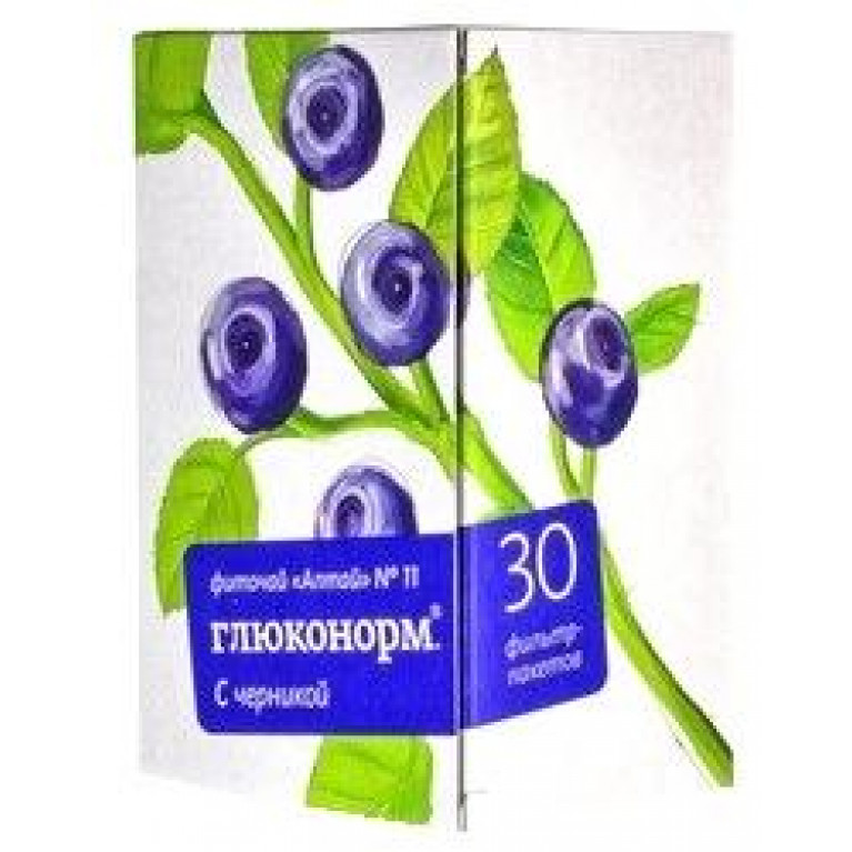 Фиточай Алтай №11 Глюконорм с черникой ф/п 2г №30