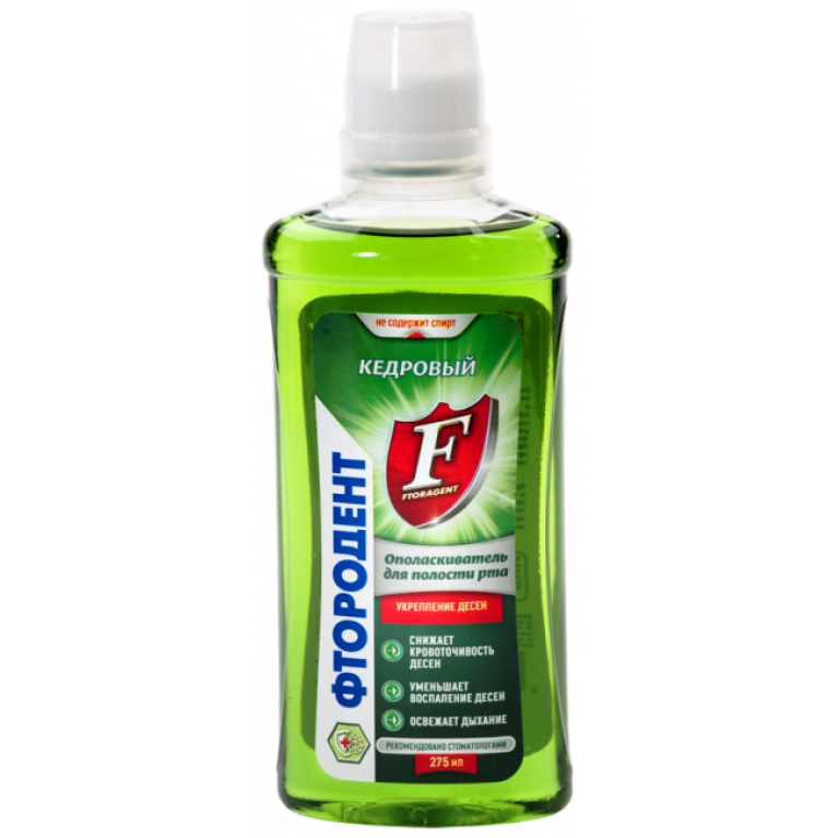 Фтородент Ополаскиватель д/полости рта Кедровый 275 мл