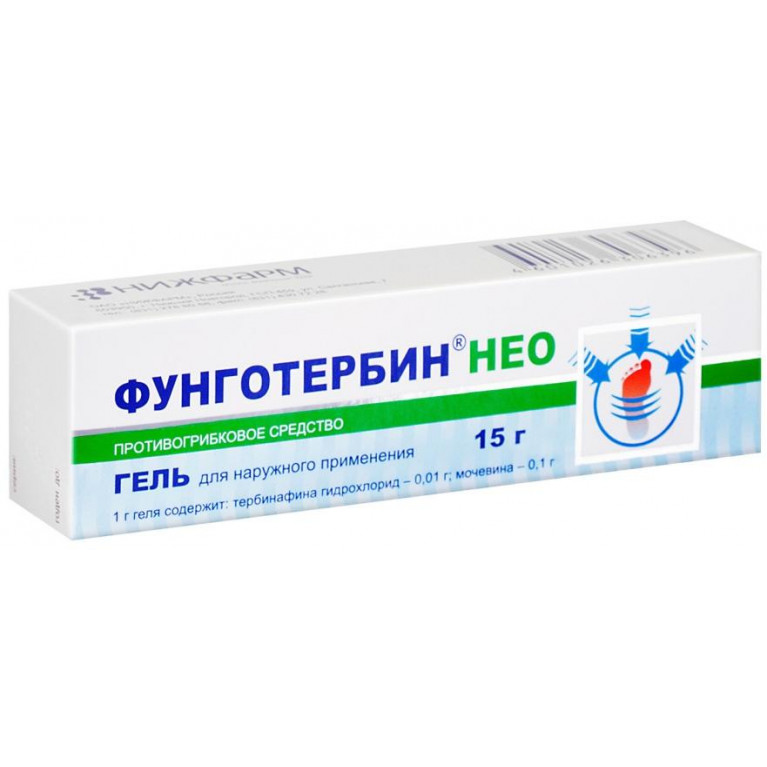 Фунготербин нео гель 15г