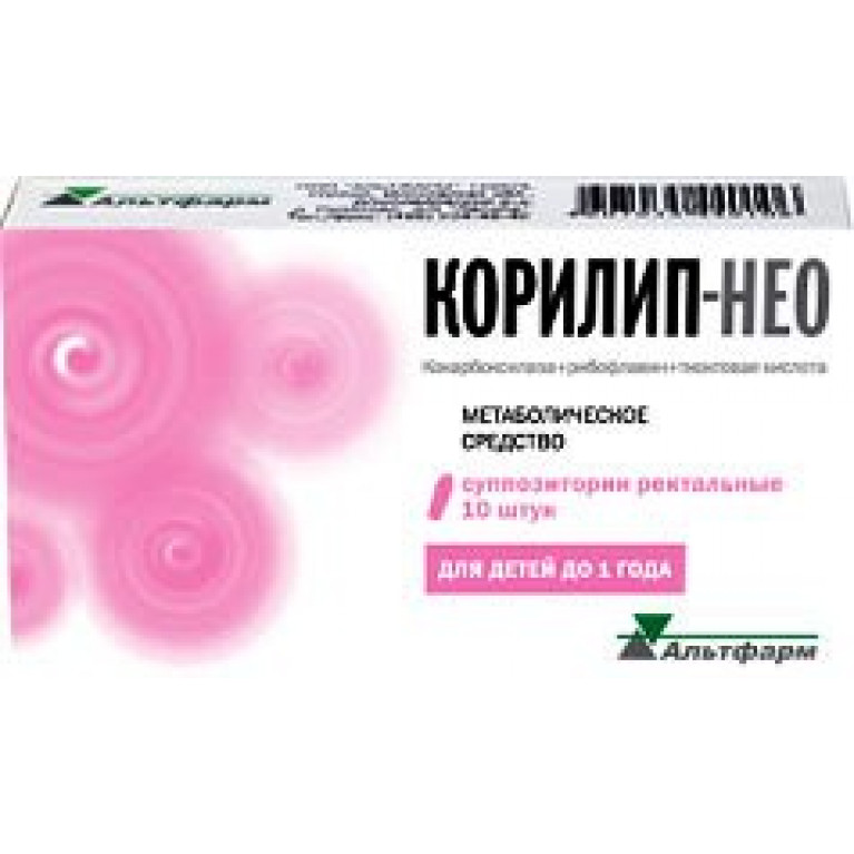 Купить Корилип-НЕО суппозитории ректальные 12,5 мг + 1 мг + 6 мг для .