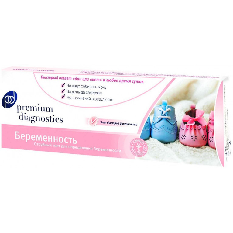 Премиум Диагностикс Тест на беременность струйный №1