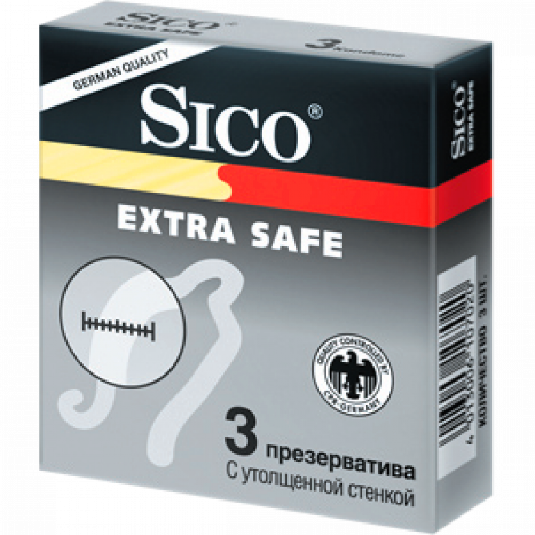 Сико (Sico) Презервативы Extra safe Утолщенная стенка № 3.