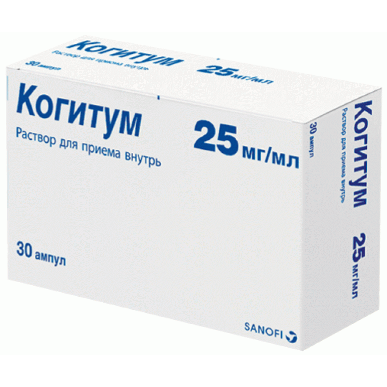 Когитум раствор для приема внутрь ампулы 25мг/мл 10 мл №30