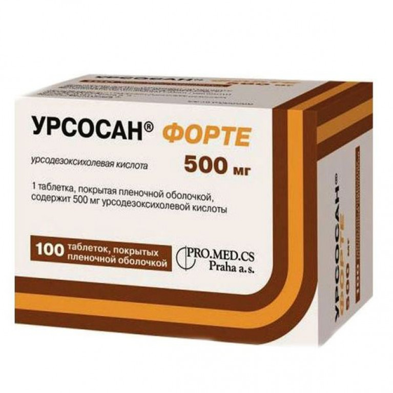 Урсосан Форте Табл. П/П/О 500 Мг №100: Цена, Купить, Инструкция По.