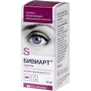 Бивиарт Ультра раствор увлажняющий офтальмологический 0,3% фл. 10 мл