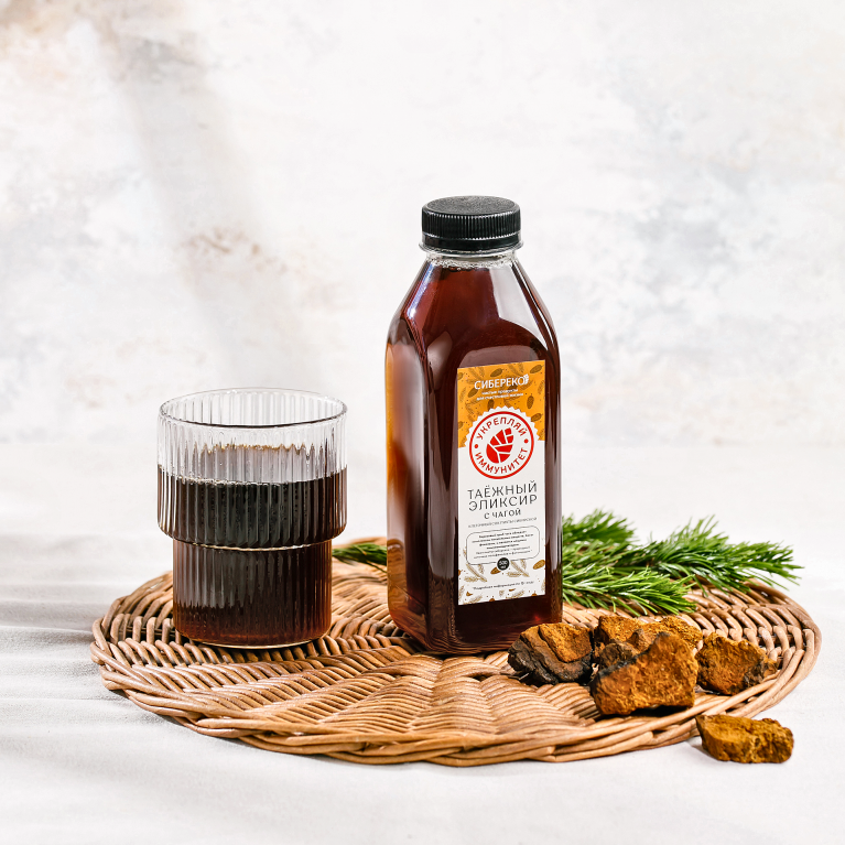 Сибереко клеточный сок пихты сибирской Таежный с чагой 500мл