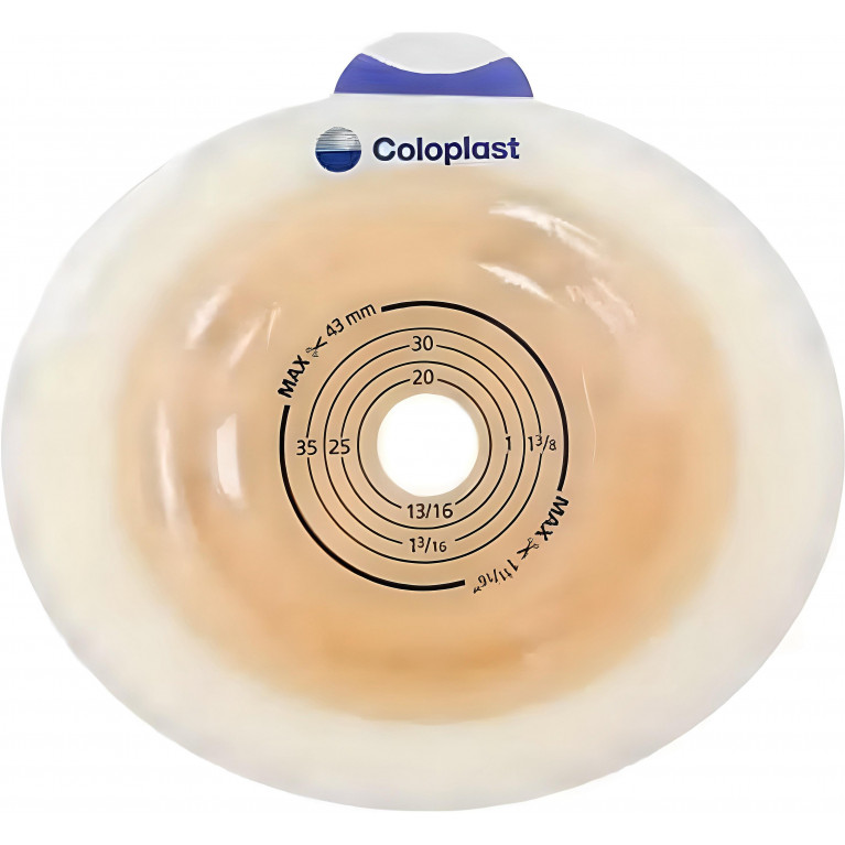 Колопласт Пластина плоская СенШура Флекс вырезаемое отверстие 10-68 мм фланец 70 мм №10 (101030)