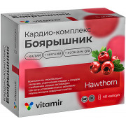 Витамир Кардио-комплекс Боярышник (с калием магнием и Q10) капс.417мг №40 Витамир Кардио-комплекс Боярышник (с калием магнием и Q10) капс.417мг №40