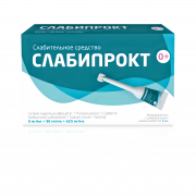 Слабипрокт раствор ректальный 9мг/мл+90мг/мл+625мг/мл 5мл микроклизма № 4