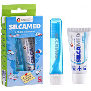 Силкамед набор дорожный (зуб.паста 30мл + зуб.щетка дорожная)