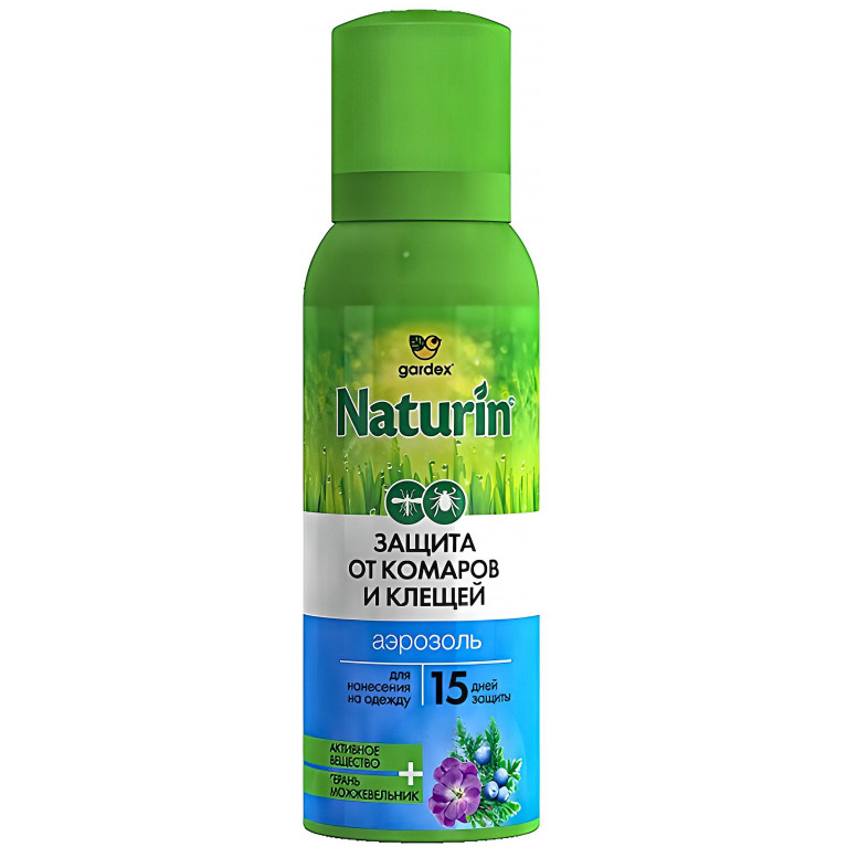 Гардекс Натурин Аэрозоль от комаров и клещей на одежду 100 мл