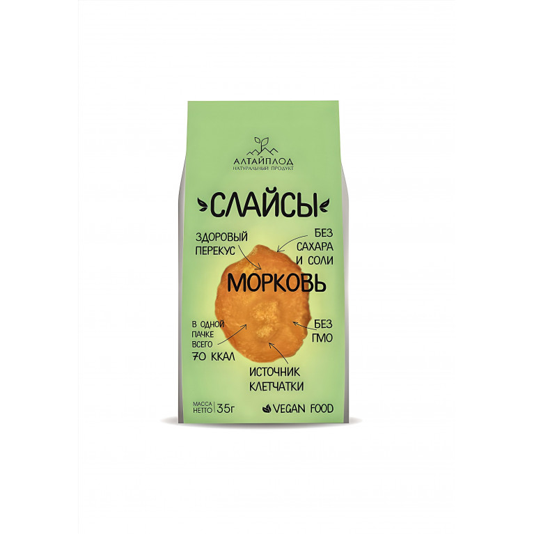 АлтайПлод СНЭК Морковь слайс 35 г