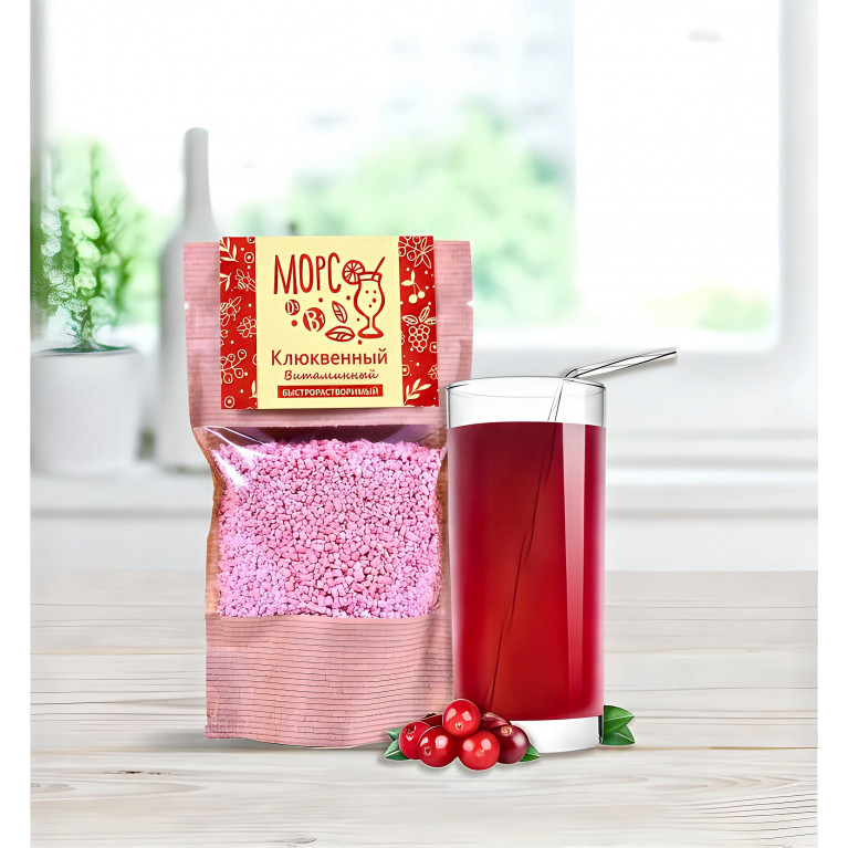 АлтайПлод Морс сухой витаминизированный Клюквенный дой-пак 140 г