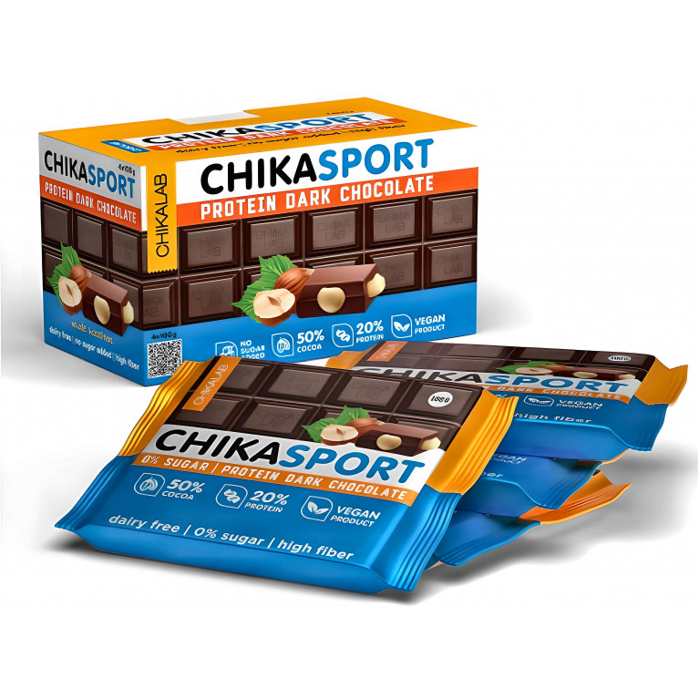 ЧикаЛаб Темный шоколад с фундуком 100 гр. Фитнес Фуд ООО Россия