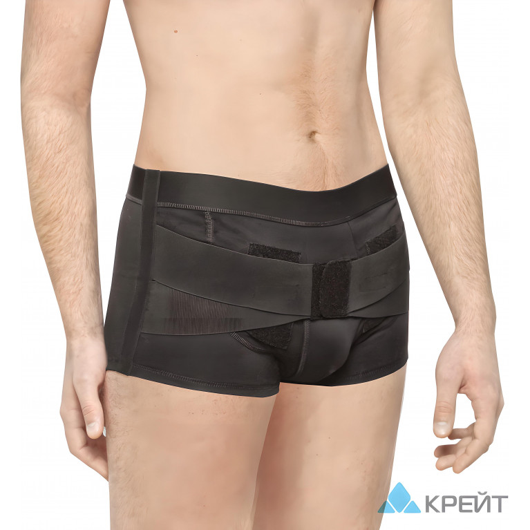 Крейт Бандаж трусы грыжевой паховый Б-451 мужской черный