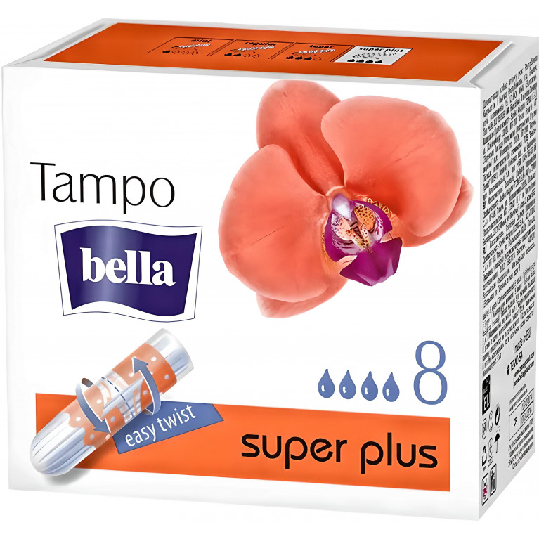 Белла супер плюс Тампоны без аппликатора №8