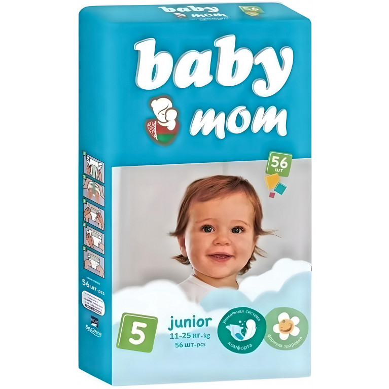Бэби МОМ Юниор Подгузники для детей 11-25 кг №56