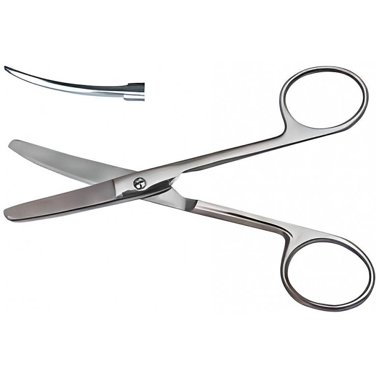 Ножницы тупоконечные изогнутые 140 мм