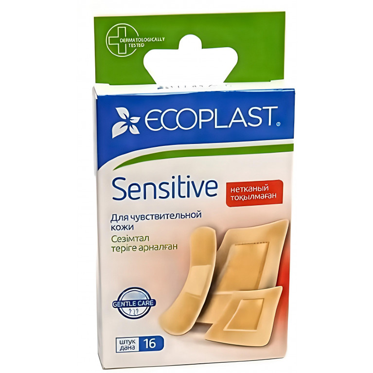 Экопласт Лейкопластырь мед. неткан. осн. Сенситив №16