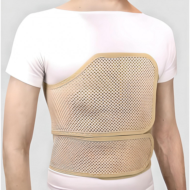 ТЗ Бандаж послеоперационный мужской HT-O-035 высота 30 см бежевый