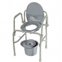 Кресло-туалет 10583 на колесах с регулировкой высоты,до 115 кг. Valentine International Ltd (Тайвань)