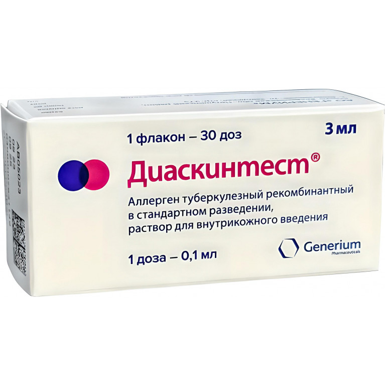 Диаскинтест Аллерген туберкулезный р-р д/внутрикожного введ. фл. 3 мл (30 доз)