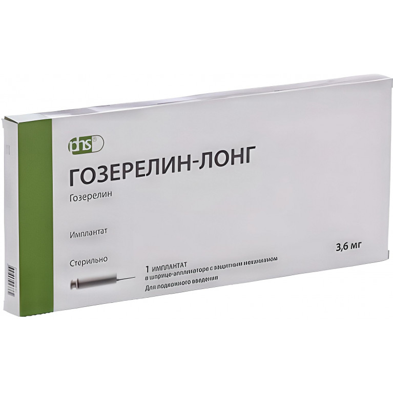 Гозерелин-лонг имплантат 3.6 мг шприц аппликатор №1 
