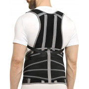 Крейт Корсет ортопедический грудопоясничный 3 в 1 Б-2509 черно-серый высота 30 см