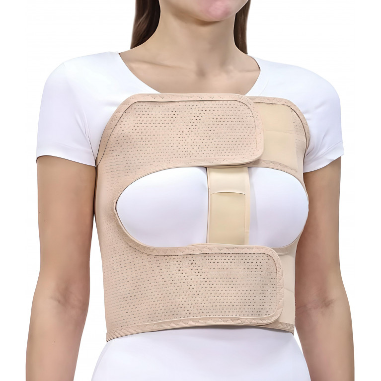 Крейт Бандаж послеоперационный на грудную клетку женский Б-336 бежевый
