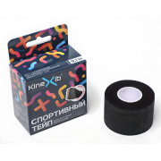 Бинт Кинезио-тейп KINEXIB SPORT TAPE хлопчатобумажный стягивающий (3.8 см*9,1м) черный