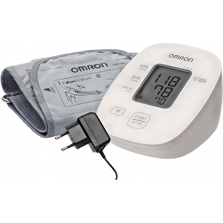 Омрон M1 Basic HEM-7121J-ARU Тонометр автоматический+средняя манжета (22-32см)+адаптер