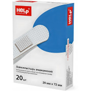 Хелп Лейкопластырь бактерицид. стер.кровоостан 25х72 мм №20