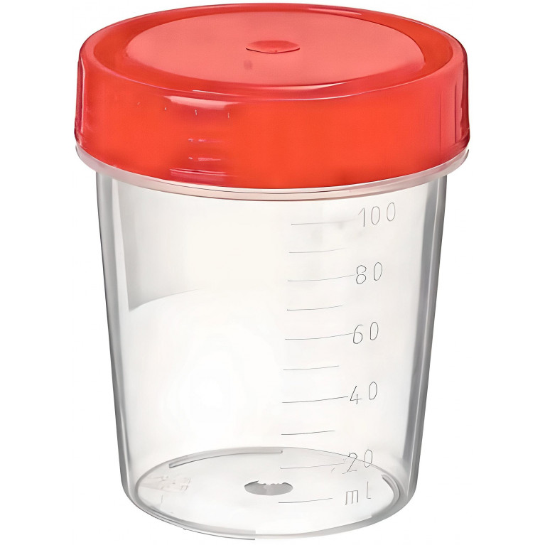 Контейнер с крышкой для анализов стерильный 125мл