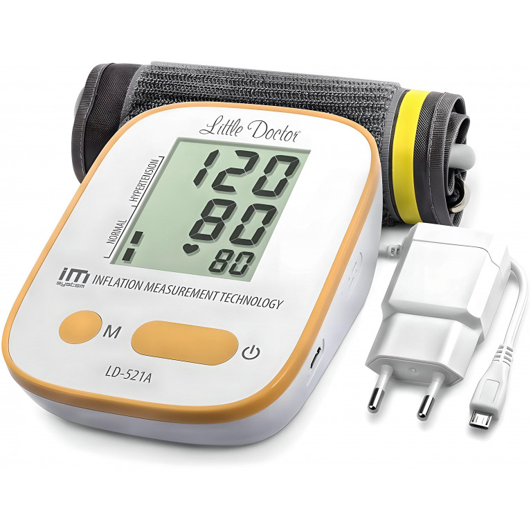 Литтл Доктор Тонометр автоматический LD-521A+универсальная манжета (22-42 см)+адаптер
