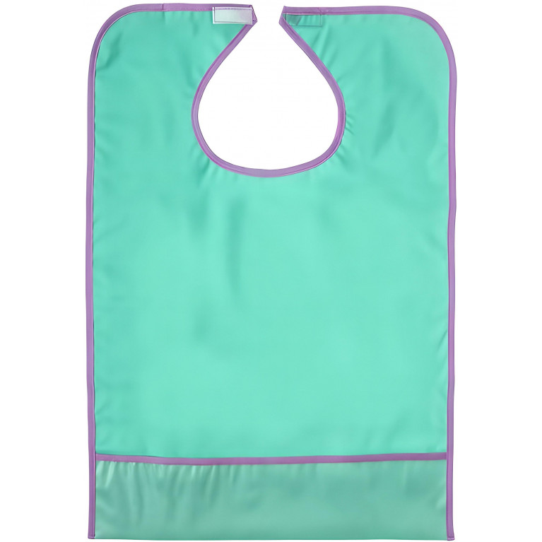 BESIDE Нагрудник многораз. д/взрослых с карманом 45х65 см зелёный (25964) №1