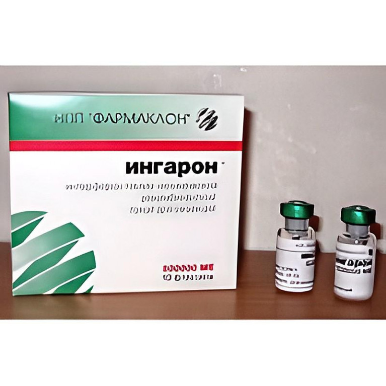 Ингарон лиоф.д/приг.р-ра интраназ.введ.100тыс.МЕ фл.