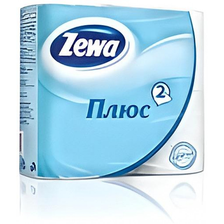 Зева Плюс Туалетная бумага Белая двухслойная №4