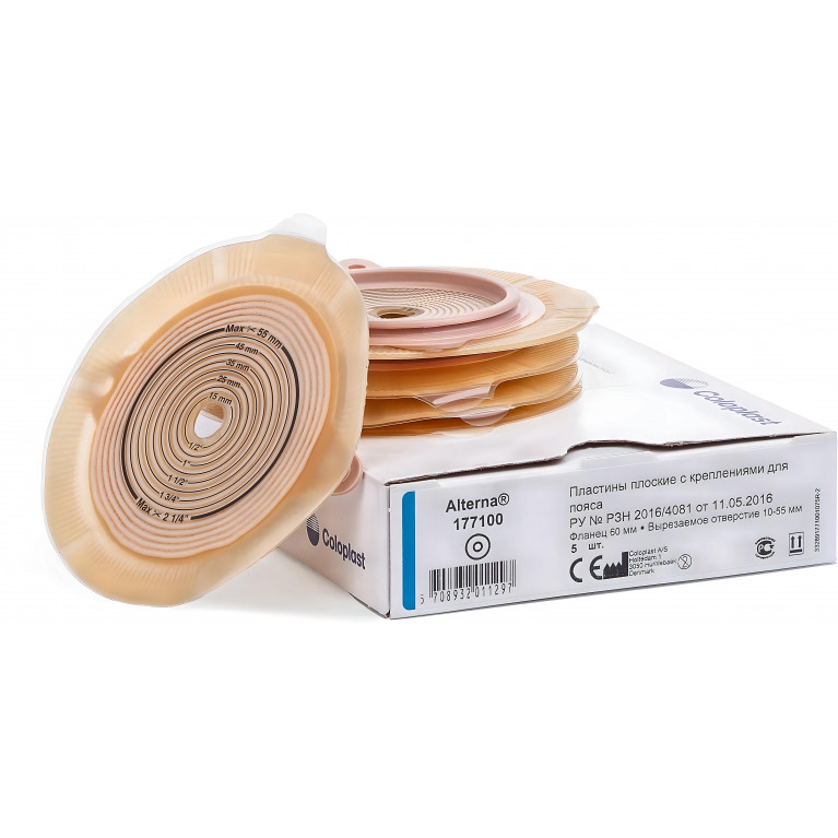 Колопласт Пластина плоская Алтерна НП с креплениями для пояса 60 мм (17710)