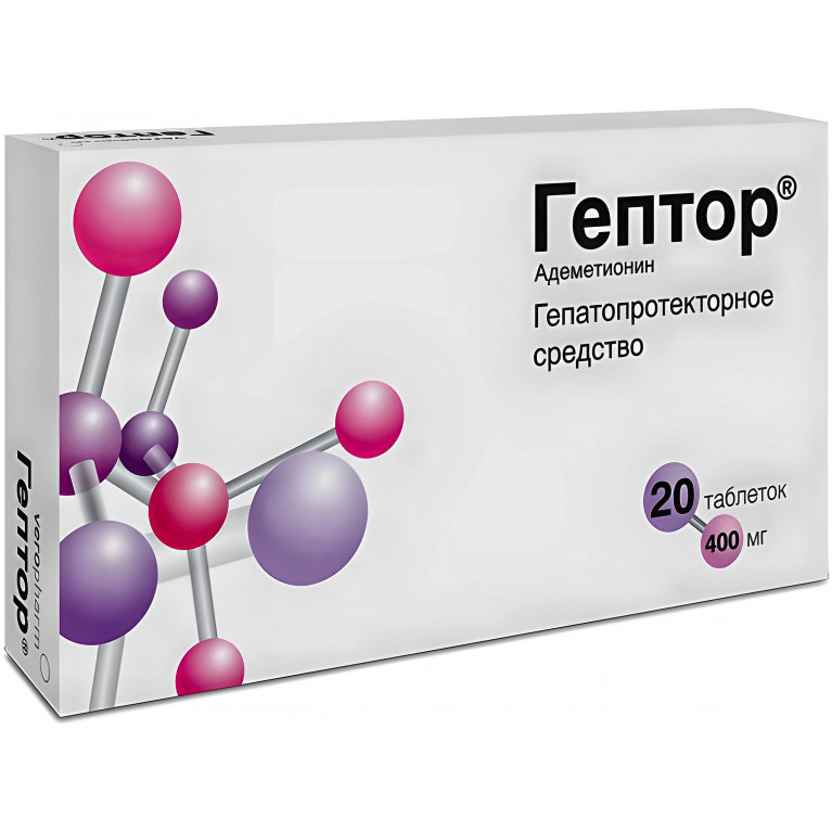 Гептор табл.п.о.киш.р-рим.400мг №20