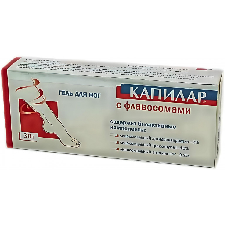 Капилар гель-бальзам д/ног с флавосомами туба 30г
