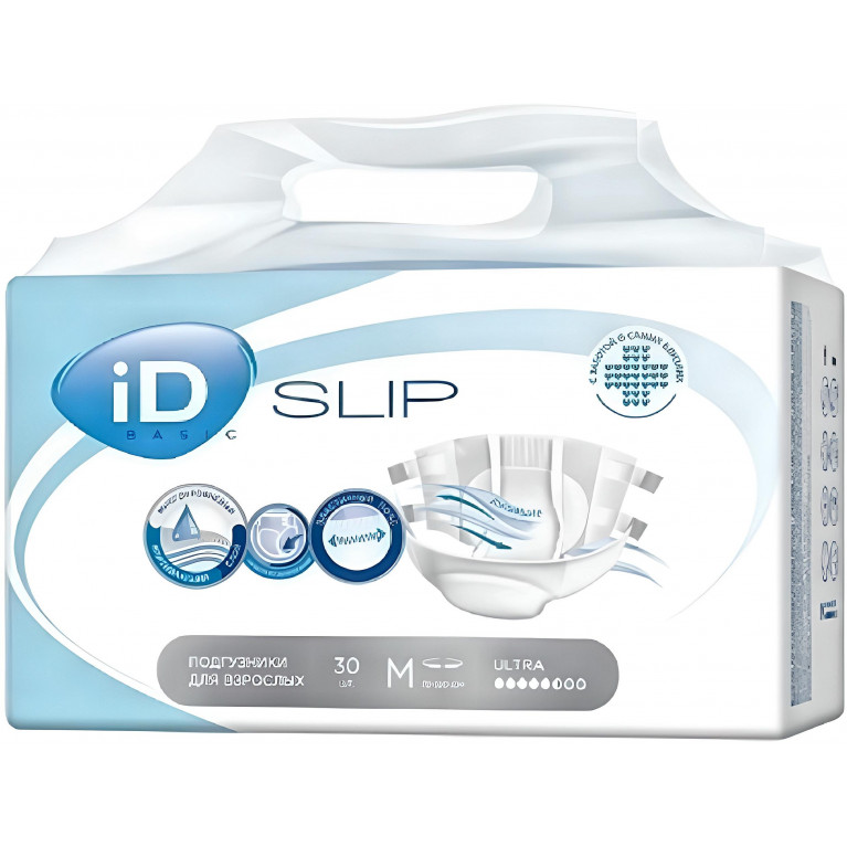 Айди Слип Базик Подгузники для взрослых М (70-130) 5,5 кап №30 